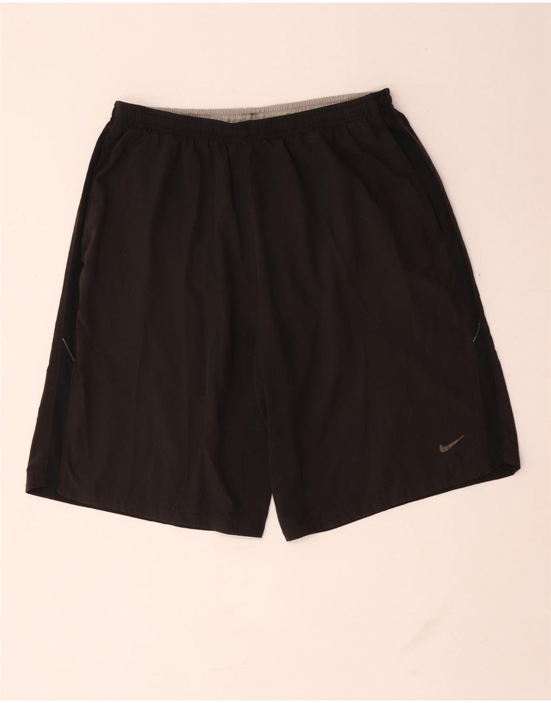 Pantaloncini sportivi Nike Dri Fit da uomo, grandi, in poliestere nero