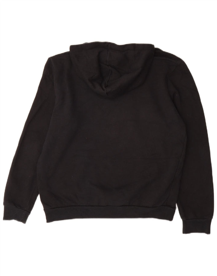 Felpa con cappuccio grafica PUMA da uomo, cotone nero medio