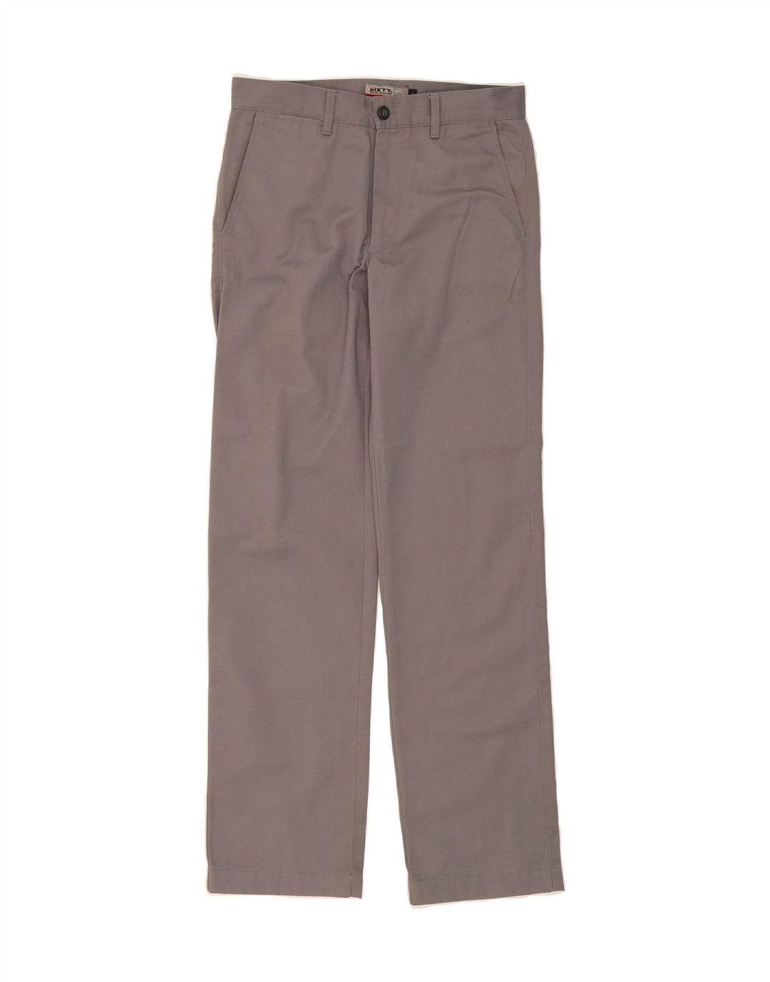 SIXTY Mens Straight Chino Trousers W31 L31 Grey Polyester Vintage Sixty and Second-Hand Sixty from Messina Hembry 
