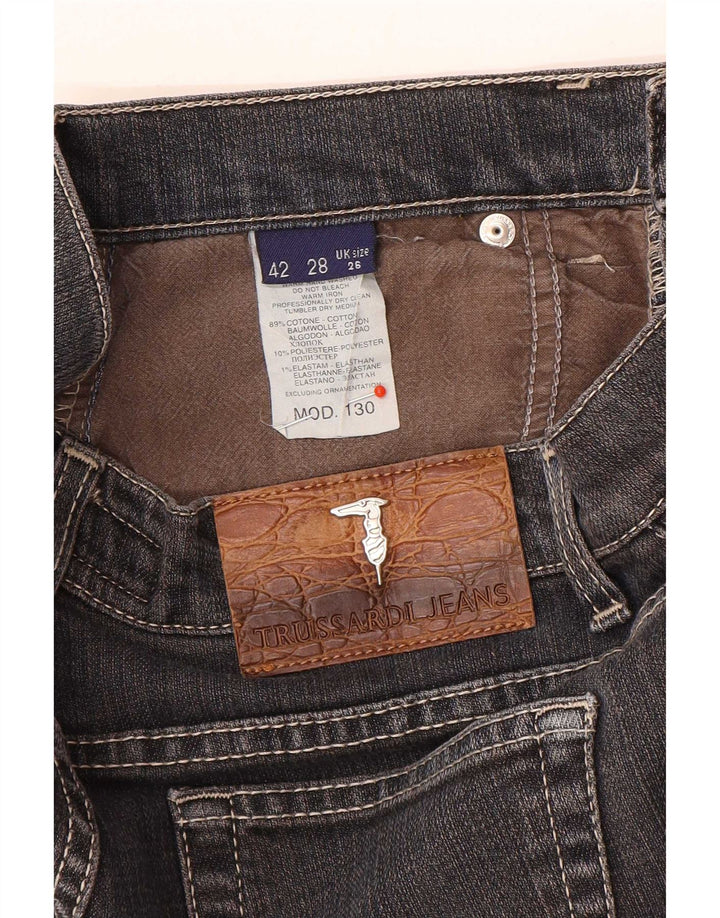 Trussardi Jeans Donna Straight W26 L28 Cotone Grigio