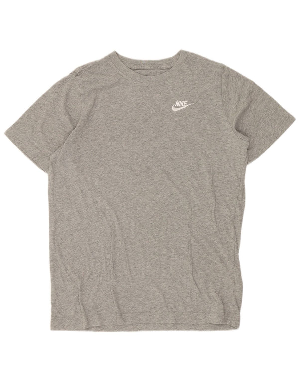 T-shirt da bambino Nike Top 13-14 anni XL in cotone grigio