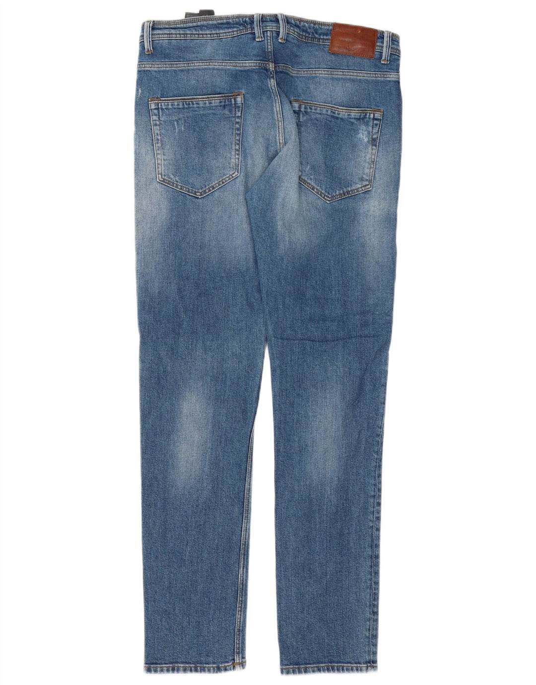 Jeans slim da uomo Zara EU 42 Large W32 L32 Blu
