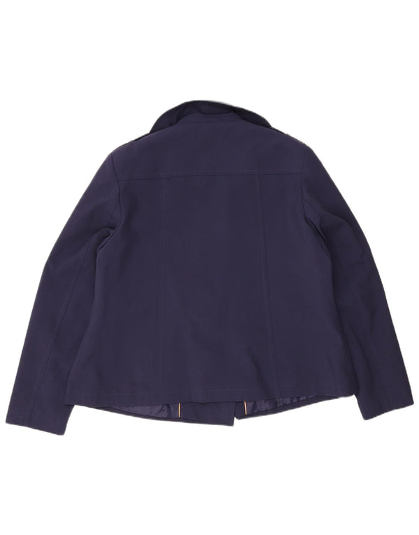 Cappotto da marinaio da donna Marks & Spencer UK 16 grande poliestere blu navy