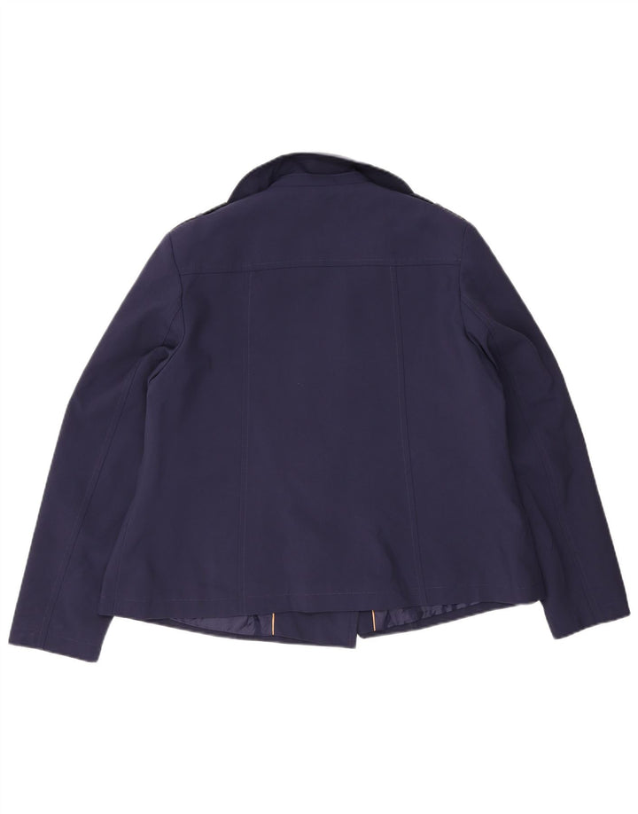 Cappotto da marinaio da donna Marks & Spencer UK 16 grande poliestere blu navy