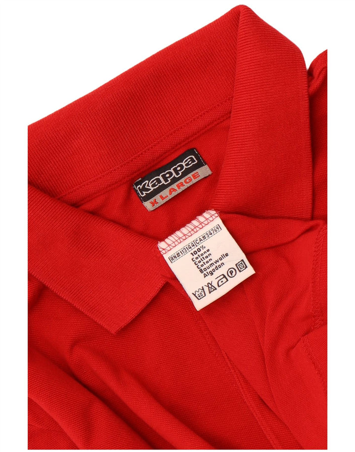 Polo Kappa Uomo XL Rosso Cotone