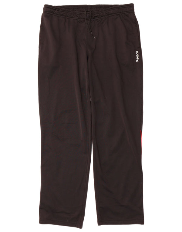 Pantaloni da tuta da uomo Reebok Large neri in poliestere