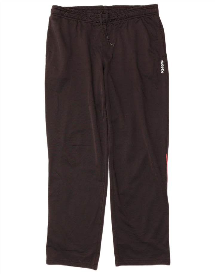 Pantaloni da tuta da uomo Reebok Large neri in poliestere