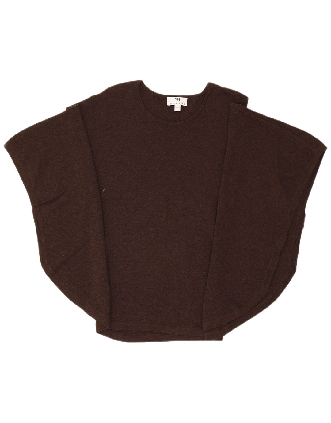 Maglione poncho da donna Peter Hahn UK 14 Marrone medio