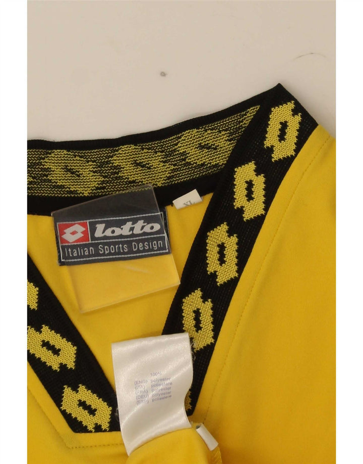 T-shirt grafica da uomo Lotto Top XL Poliestere color block giallo