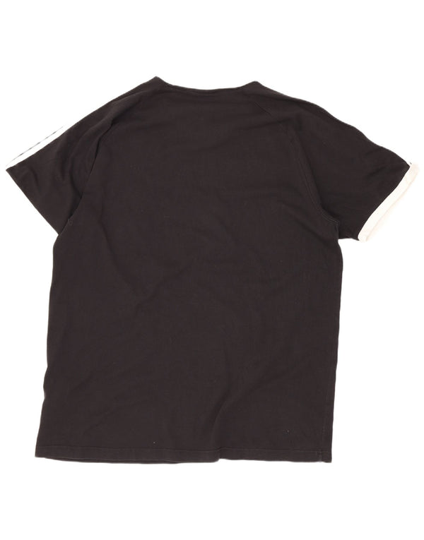 T-shirt Adidas da uomo a maniche corte, vestibilità regolare, XL, in cotone nero