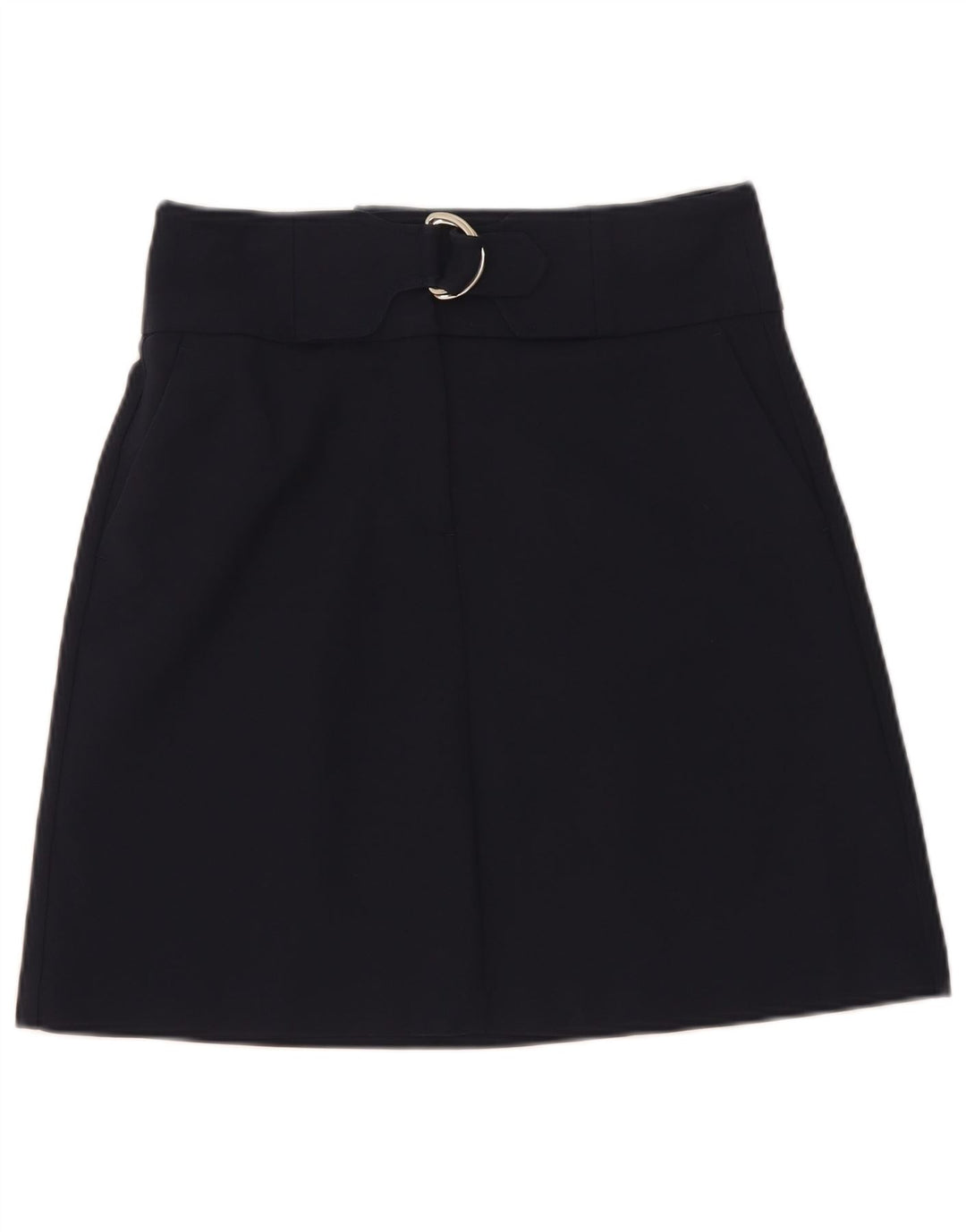 Minigonna da donna Marks & Spencer UK 8 piccola W28 cotone blu navy