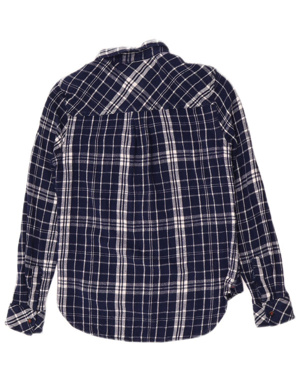 Camicia in flanella per ragazze Tommy Hilfiger 8-9 anni piccola in viscosa a quadri blu navy