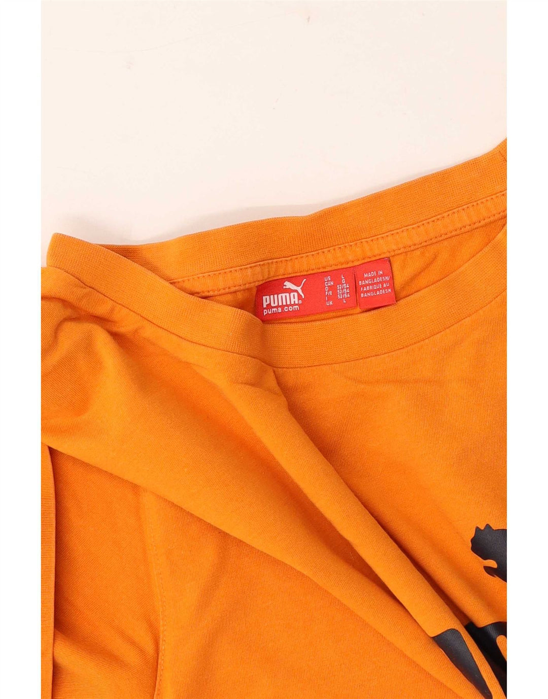 T-shirt grafica da uomo Puma Large arancione
