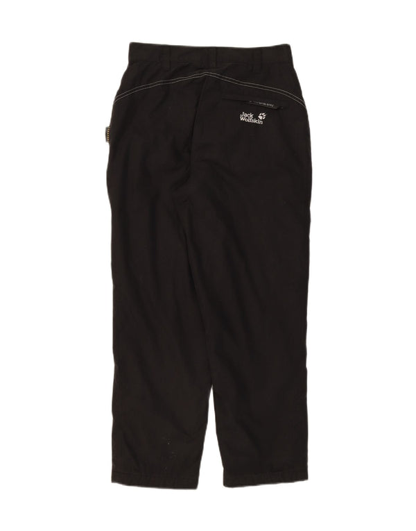 JACK WOLFSKIN Womens Straight Hiking Trousers UK 8/10 Small W26 L26 Black