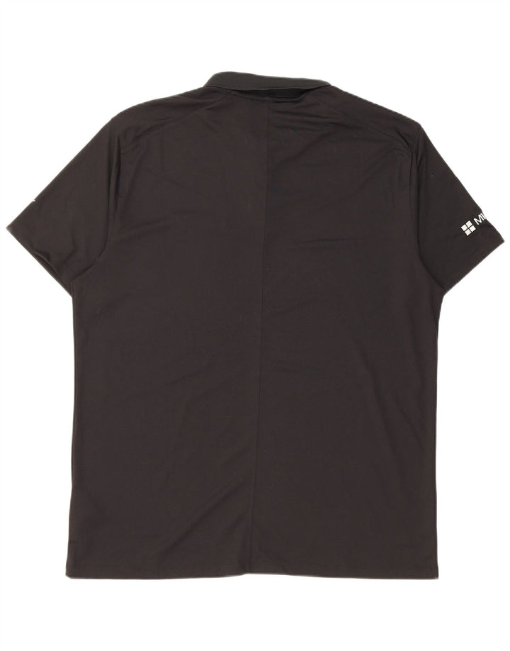 Polo Nike da uomo Dri Fit grande nera in poliestere