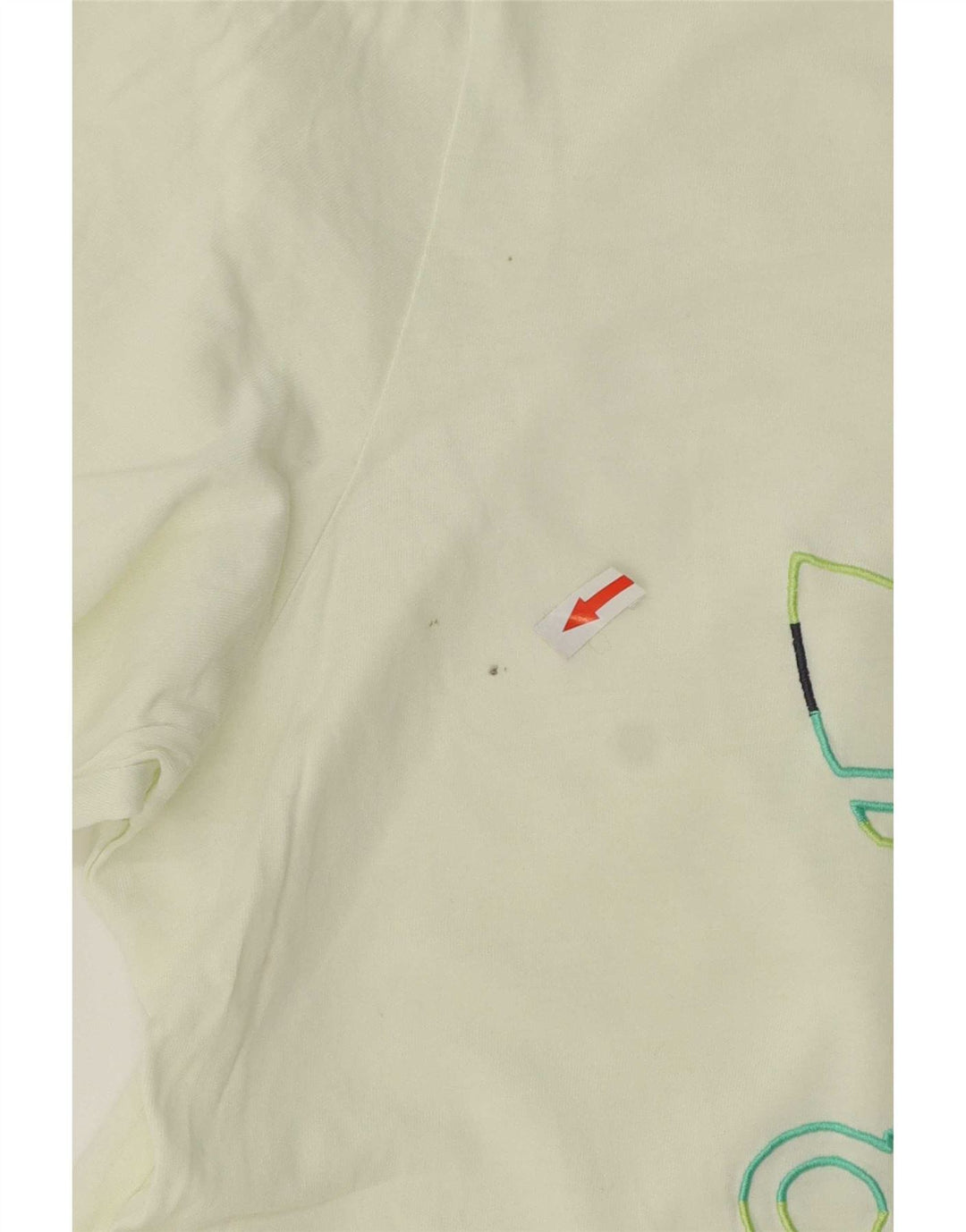 T-shirt grafica da uomo Adidas Top in cotone giallo medio