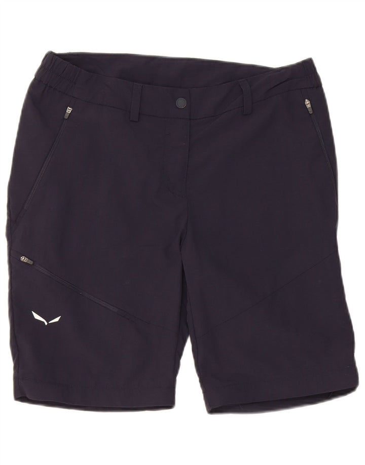 Pantaloncini cargo da donna SALEWA IT 42 Medium W30 Blu Navy Poliammide