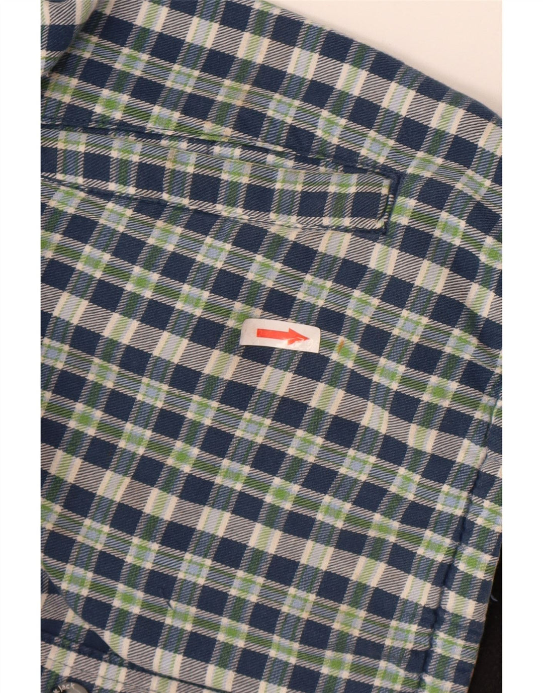Black Jack Camicia da uomo in flanella da boscaiolo, grande cotone a quadri blu