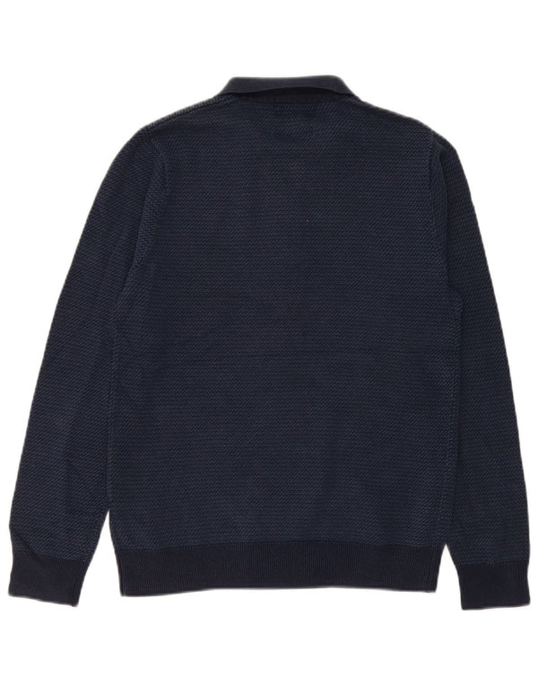 Marks & Spencer maglione da uomo con collo alto e vestibilità sartoriale piccolo blu navy