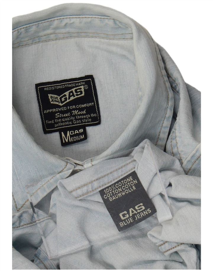 Camicia di jeans da donna Gas UK 12 Cotone blu medio