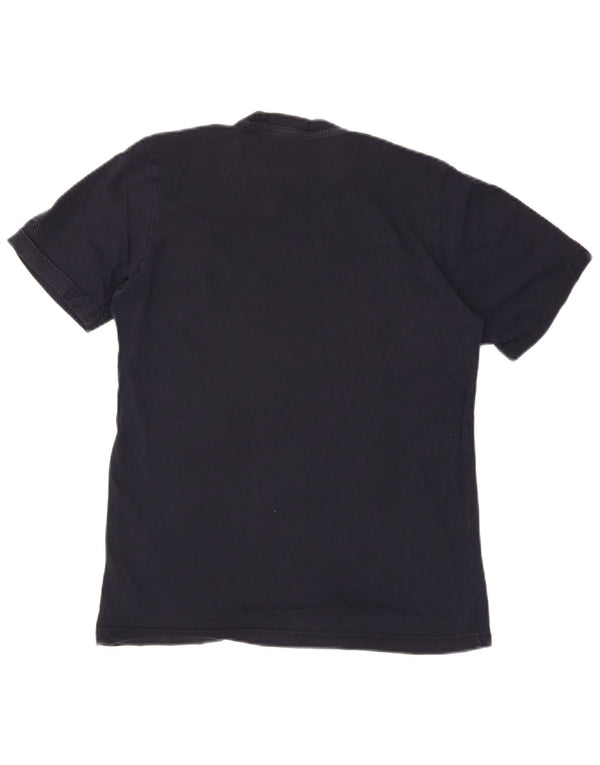 T-shirt grafica da uomo ADIDAS Top Small in cotone blu navy