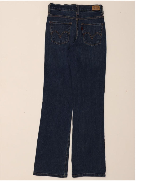 LEVI'S Jeans Bootcut da donna perfettamente dimagranti US 2 XS W24 L30 Cotone blu