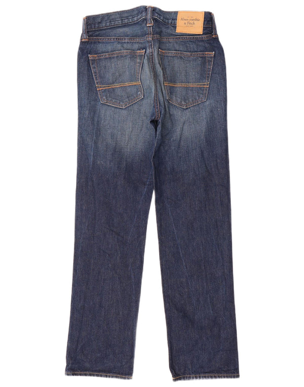 Jeans dritti da uomo ABERCROMBIE & FITCH W29 L30 in cotone blu