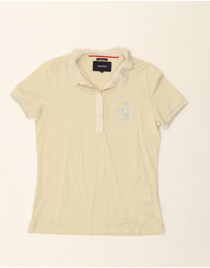 Polo da donna Ferrari UK 12 cotone giallo medio