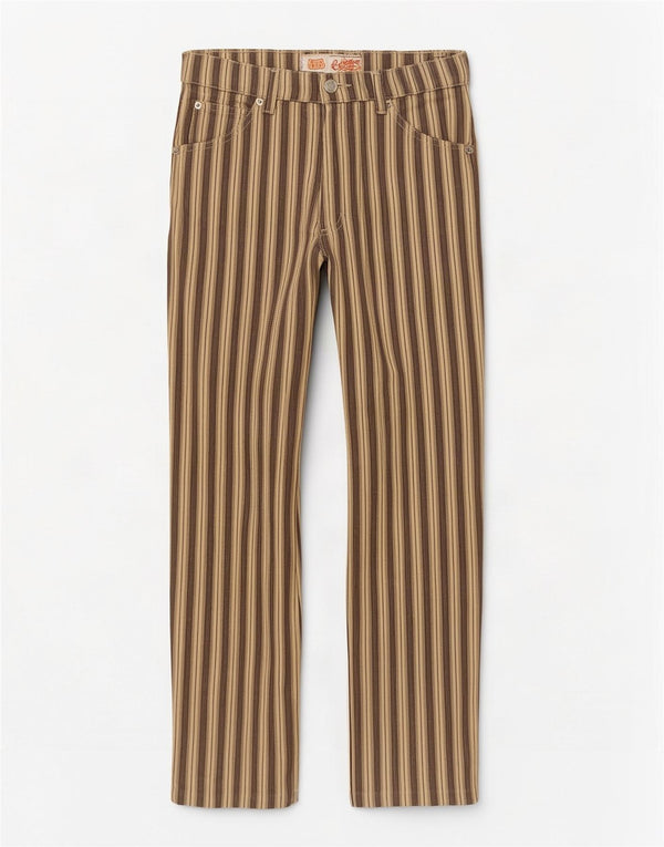 Rica Lewis Womens Tapered Casual Trousers IT 46 Large W32 L27 Brown Striped