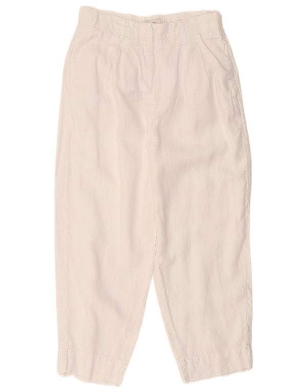 Pantaloni corti da donna Marks & Spencer UK 14 Large W32 L25 Bianco