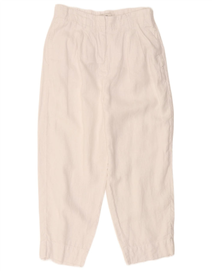Pantaloni corti da donna Marks & Spencer UK 14 Large W32 L25 Bianco