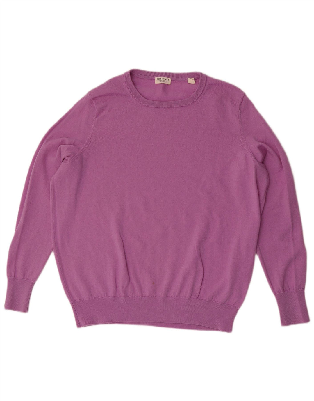 Maglione maglione girocollo da uomo Essentials EU 48/50 lana merino viola medio