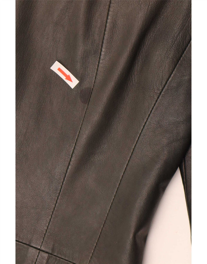 Giacca in pelle da donna vintage IT 40 piccola in pelle verde