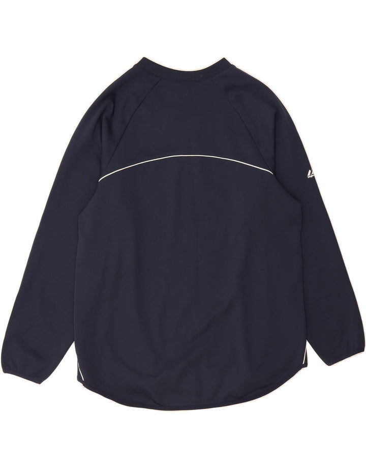 MAJESTIC Mens Grant Fit Graphic Sweatshirt Jumper Large Navy Blue Vintage Majestic and Second-Hand Majestic from Messina Hembry 