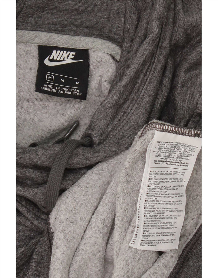 Felpa con cappuccio da donna Nike UK 14 cotone grigio medio