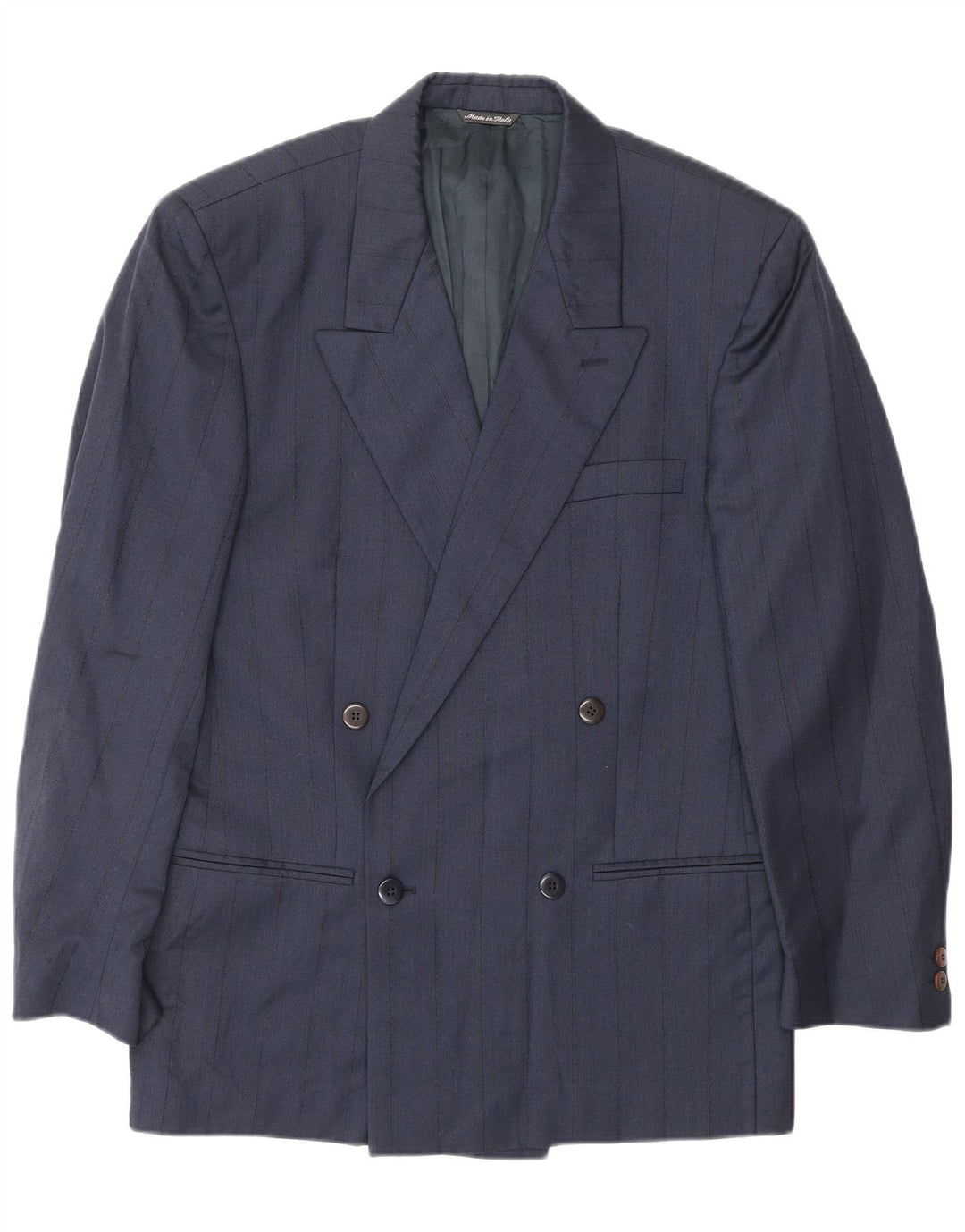 GIANNI VERSACE Abito da uomo in 2 pezzi UK 40 Large W30 L30 Blu navy Classico