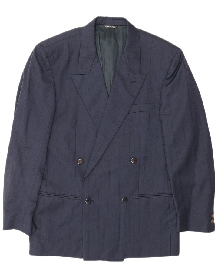 GIANNI VERSACE Abito da uomo in 2 pezzi UK 40 Large W30 L30 Blu navy Classico