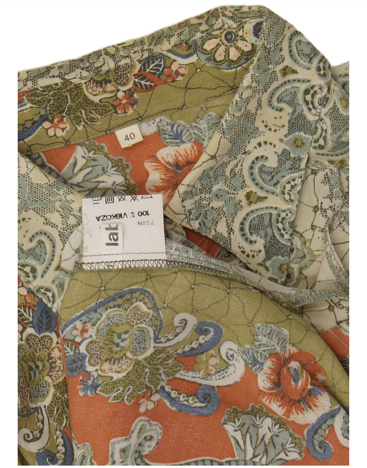 Camicetta oversize da donna VINTAGE EU 40 Paisley medio multicolore