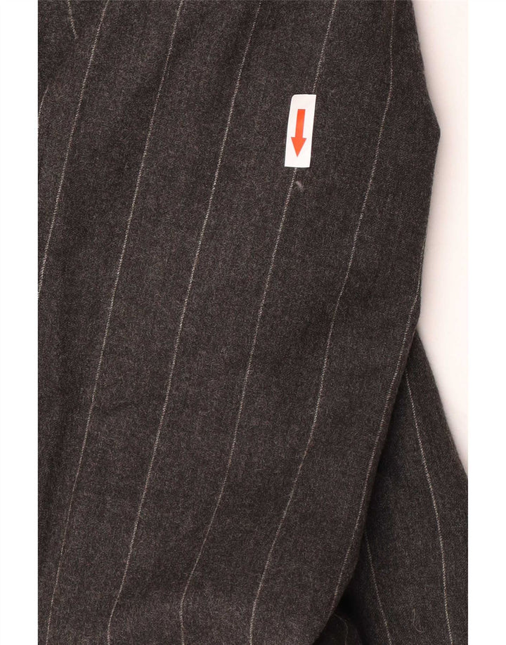 Giacca blazer a 3 bottoni da uomo Paul Smith UK 40 grande lana gessata grigia