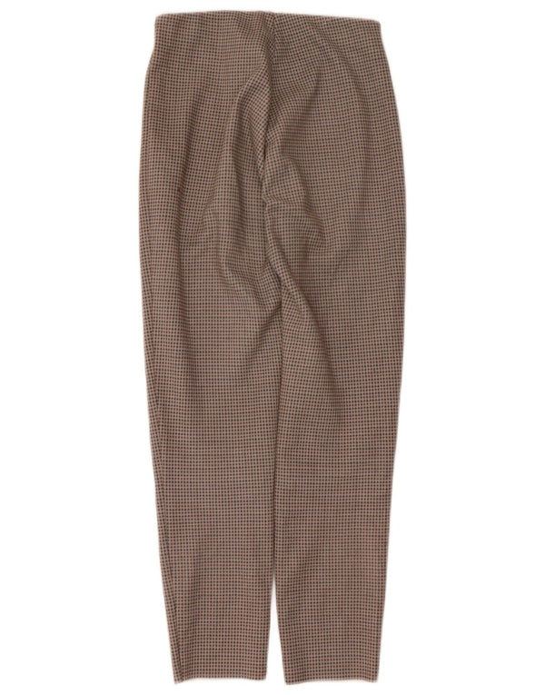 Pantaloni casual affusolati da donna Zara piccoli W26 L26 pied de poule beige