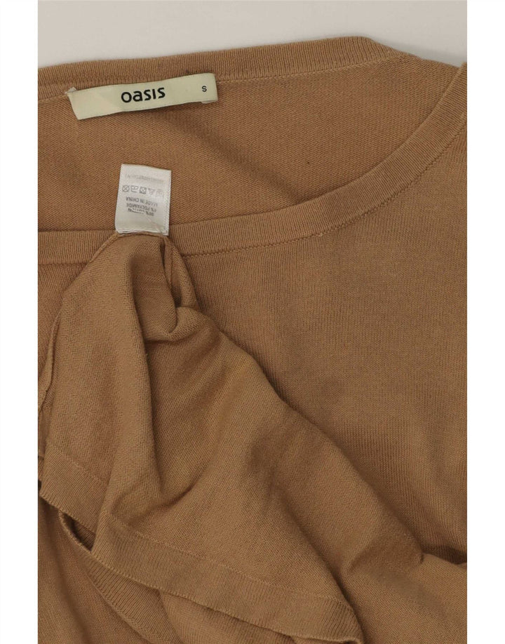 Abito maglione da donna Oasis UK 10 piccolo cotone beige