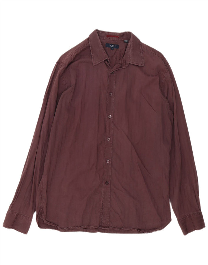 Camicia da uomo TED BAKER taglia 4 grande bordeaux