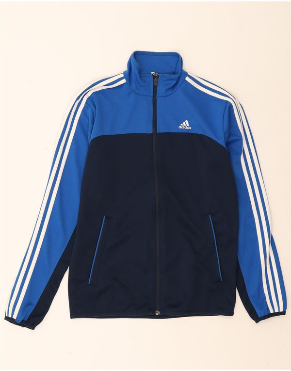 Giacca da tuta da uomo Adidas UK 34/36 Small Blu Navy Colourblock