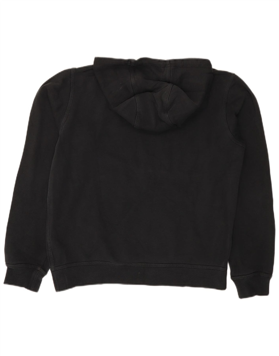 Felpa con cappuccio da uomo Nike, cotone medio nero