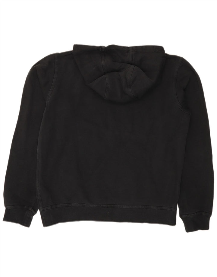Felpa con cappuccio da uomo Nike, cotone medio nero