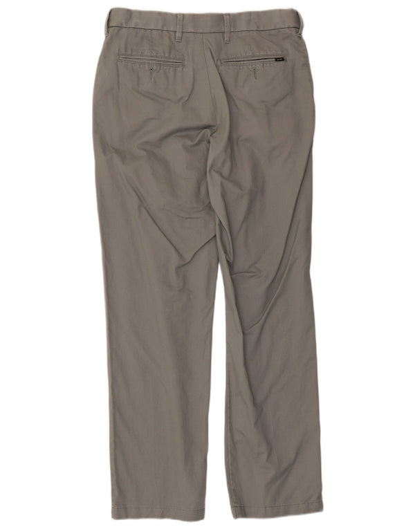 Marks & Spencer Mens Pegged Regular Fit Suit Trousers W30 L31 Grey Cotton