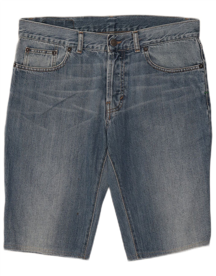 Pantaloncini di jeans da uomo Benetton W33 Blu medio