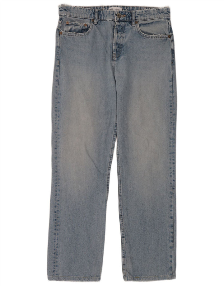 Jeans dritti da donna Zara EU 40 medi W30 L30 Blu