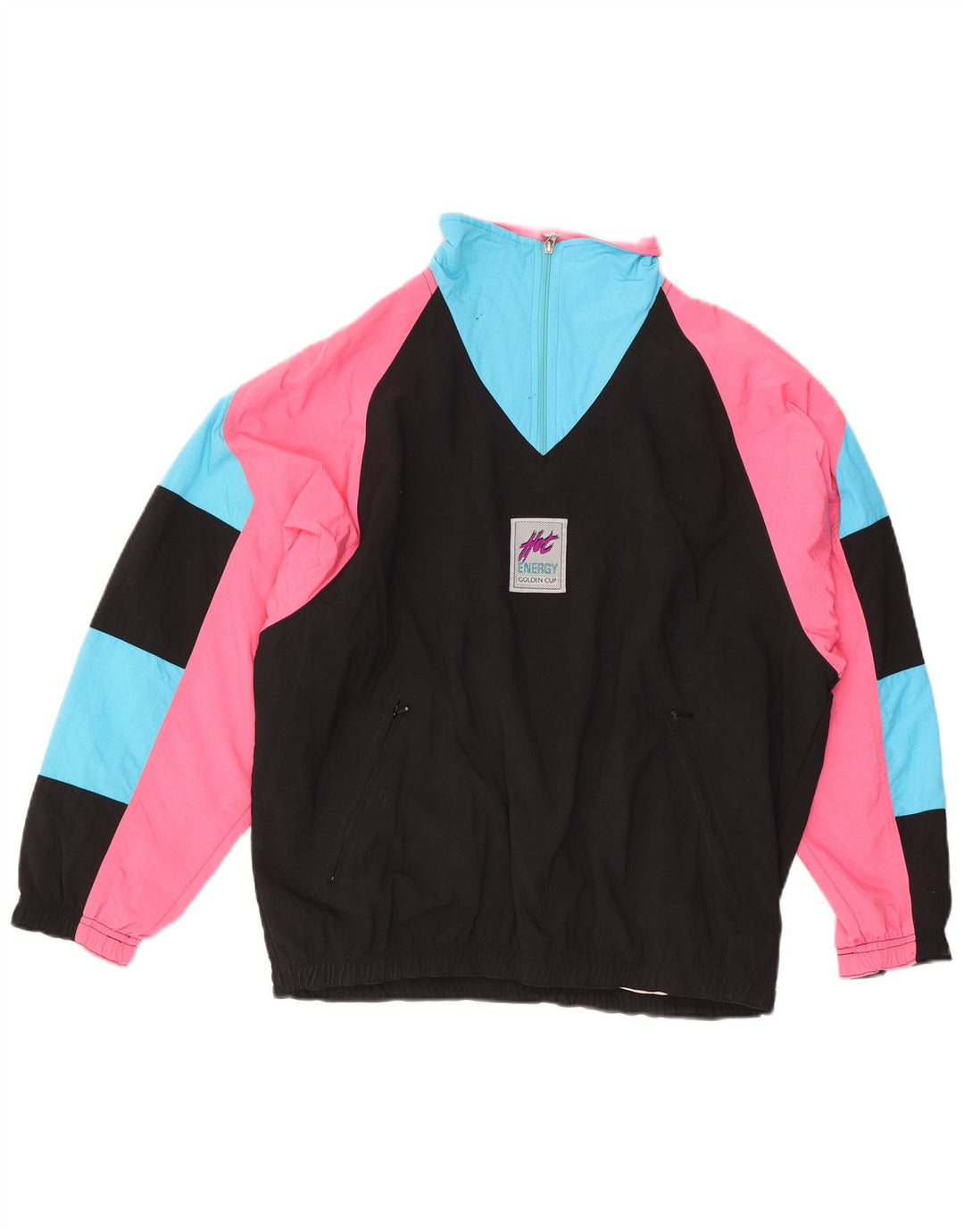 Giacca da tuta da uomo vestibilità ampia Golden Cup, colore nero medio