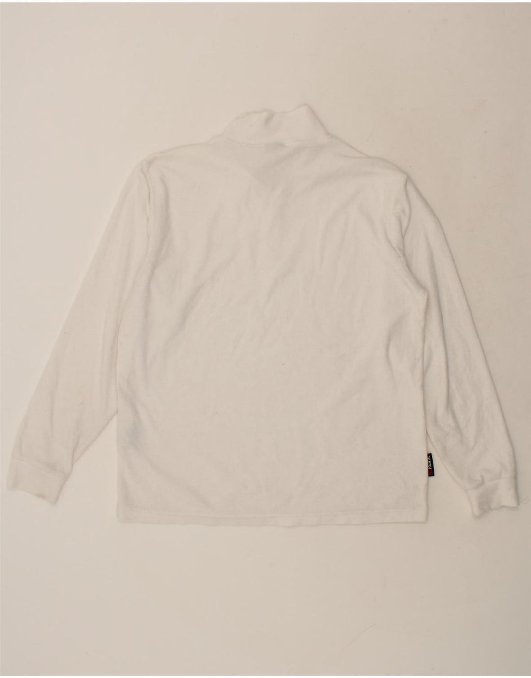 INVICTA Mens Zip Neck Fleece Jumper XL White Polyester Vintage Invicta and Second-Hand Invicta from Messina Hembry 